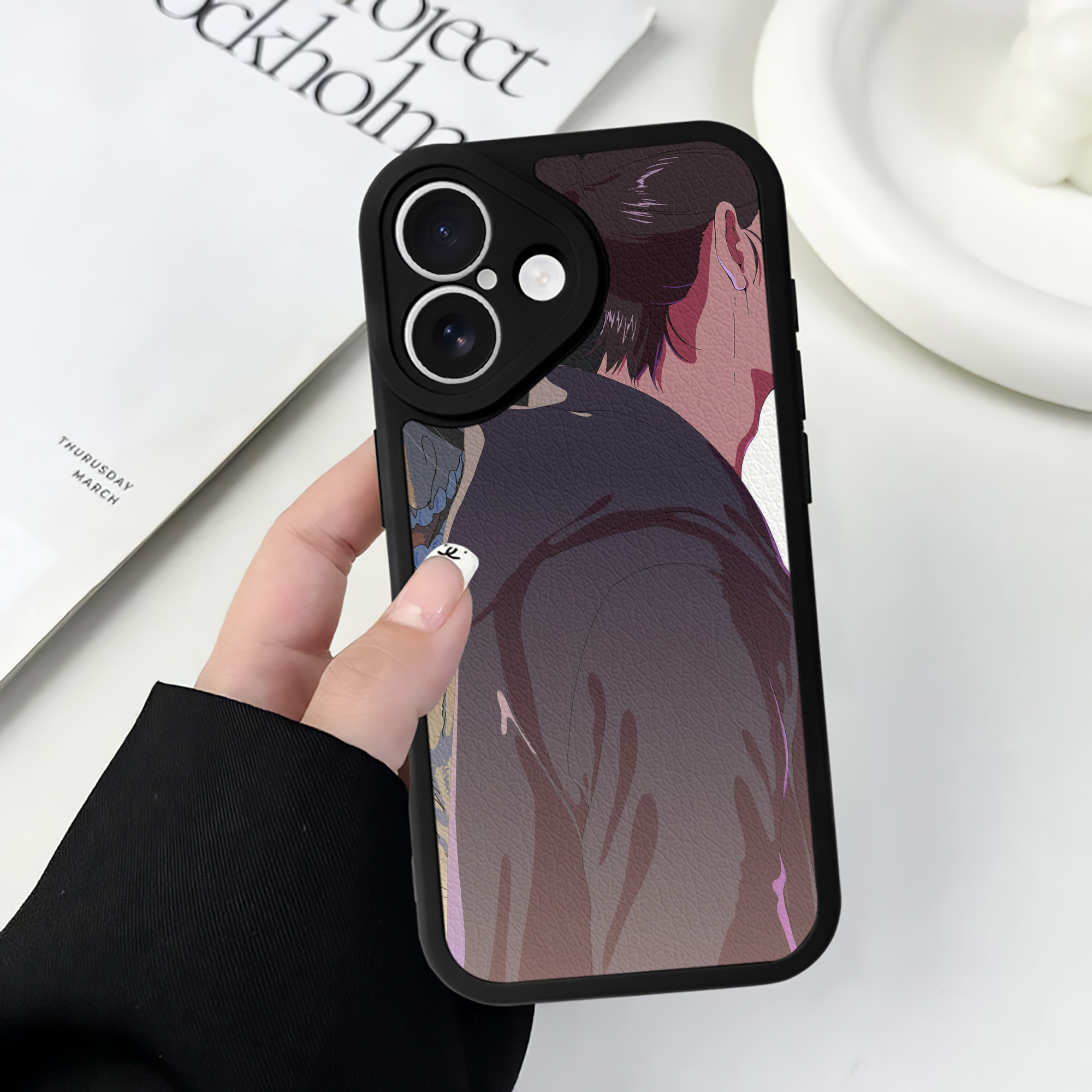 （画像用） 進撃の巨人 Attack on Titan 【iPhone 16シリーズ対応】シリコンスマホケース（レザー調） 材質：シリコン